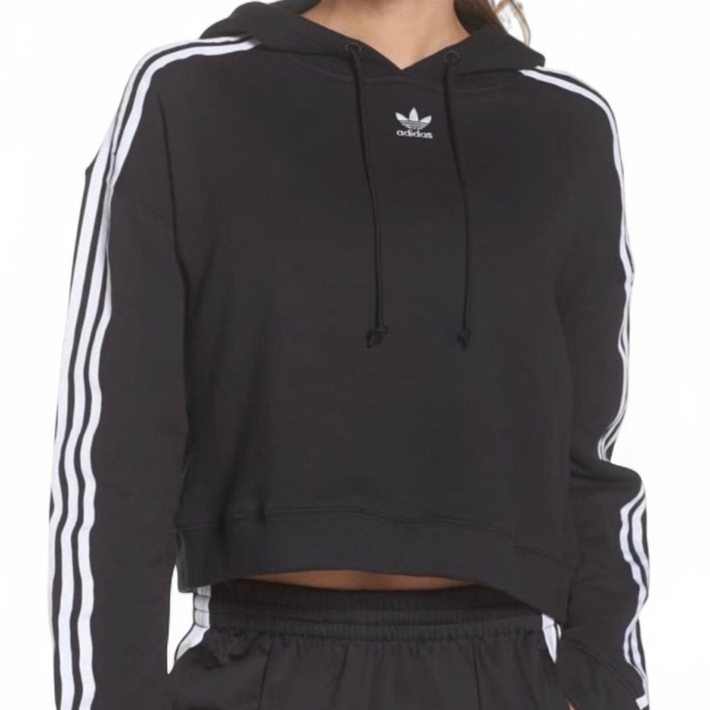 Adidas Black Pullover with White Accents